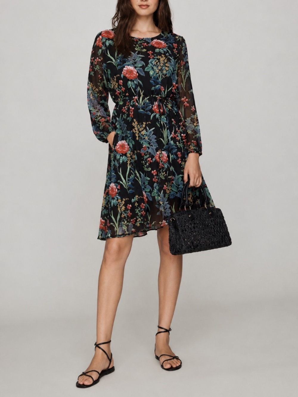 NWT Tommy Hilfiger Monte Carlo Floral Chiffon Dress Sz 4